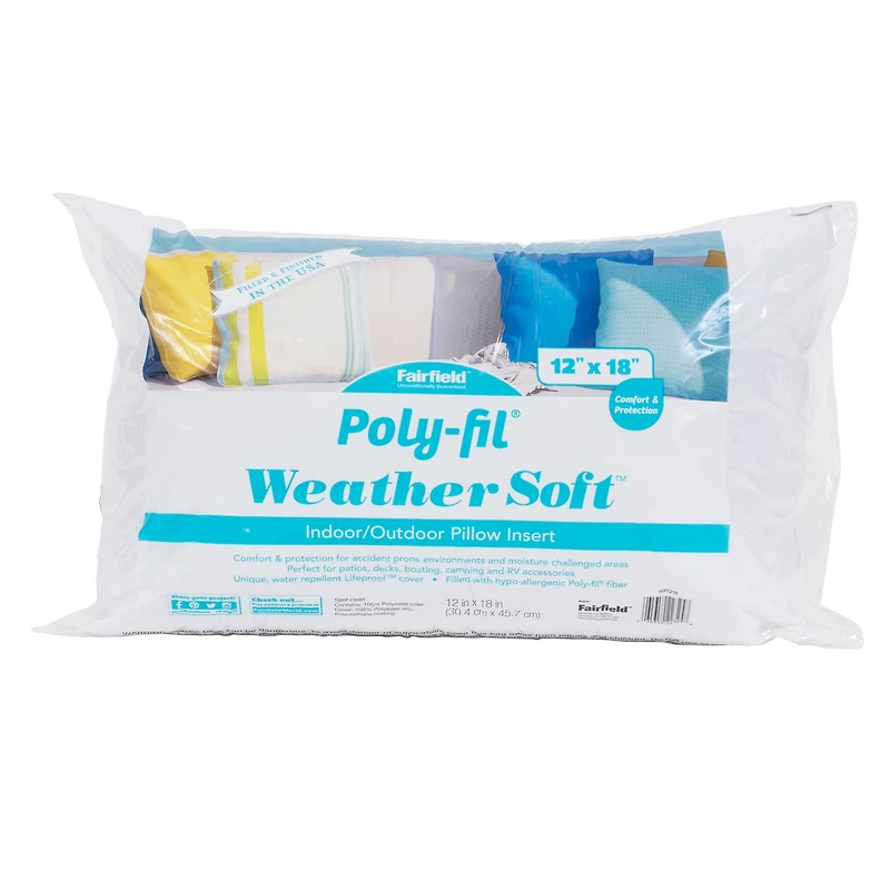 Poly-Fil® Weather Soft™ Indoor/Outdoor Pillow Insert