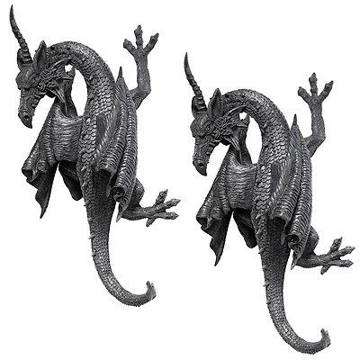 Design Toscano Horned Dragon of Devonshire Wall Sculptures, 2ct.