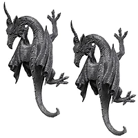 Design Toscano Horned Dragon of Devonshire Wall Sculptures, 2ct.