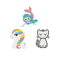 Diamond Dotz® Dotzies® Kitten, Mermaid & Pony Stickers Diamond Painting Artwork Kit