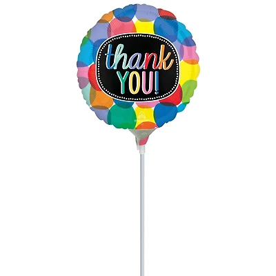 9" Bubbly Thank You Foil Balloon