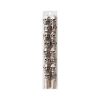10" Gold Skull Bleeding Unscented Taper Candles, 2ct. by Ashland®