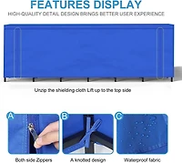 NEX™ Outdoor Firewood Rack with Blue Cover Combo Set