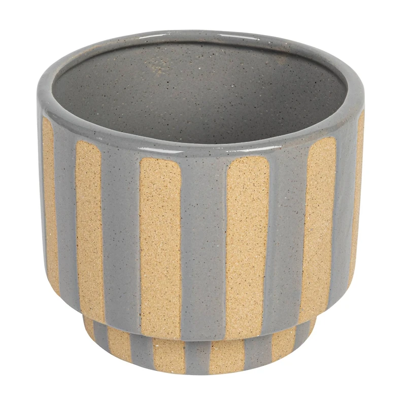 Hello Honey® 5.5" Lilac Round Stoneware Planter