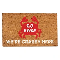 We're Crabby Here Doormat