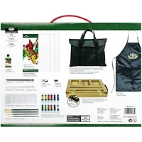 Royal & Langnickel® Essentials™ 28 Piece Oil Paint Easel Travel Set