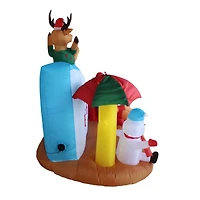 7ft. Inflatable Santa's Beach Club