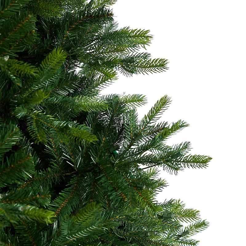 9ft. Pre-Lit North Carolina Spruce Artificial Christmas Tree, Clear Lights