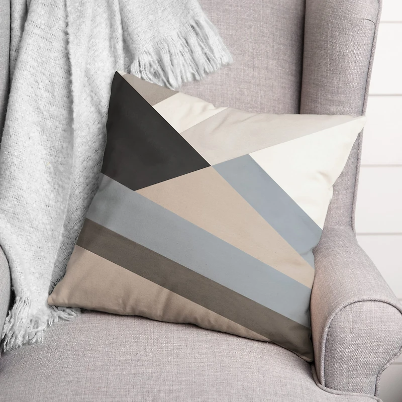 Abstract Geometric 18" x 18" Throw Pillow