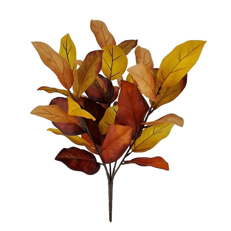 19" Yellow-Orange Magnolia Leaf Bush by Ashland®