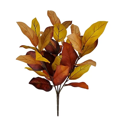 19" Yellow-Orange Magnolia Leaf Bush by Ashland®