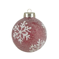12ct. 2" Red Glass Ball Ornaments