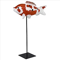 Design Toscano 11.5" Large Japanese Floating Koi Sculpture