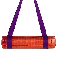 4.25" Shiny Red Yoga Mat Glass Christmas Ornament