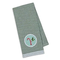 DII® Candy Cane Embellished Dishtowel Set