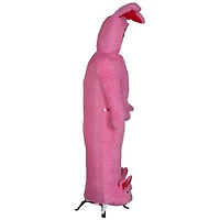 6ft. Photorealistic Airblown® Inflatable Mixed Media Ralphie with Pink Fuzzy Plush Bunny Suit