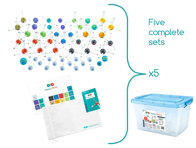 Thames & Kosmos Happy Atoms Educator's Bundle, 250 Atoms