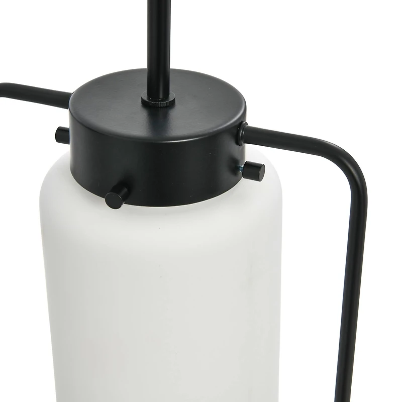 Hello Honey® Robert Stevenson Lighting Ezra Metal & Frosted Glass Convertible Ceiling Light