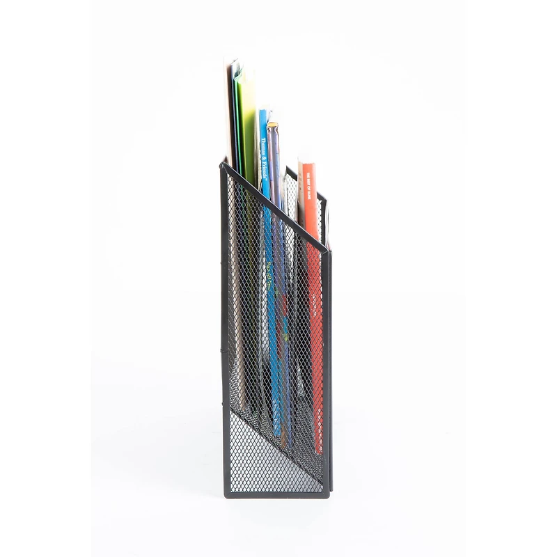 Mind Reader 3-Tier Vertical Mesh Wall File Holder