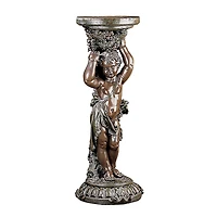 Design Toscano® 3ft. Sous la Vigne Faux Bronze Pedestal