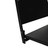 Mind Reader Black Fireplace Firewood Storage Durable Metal Collapsible Stand