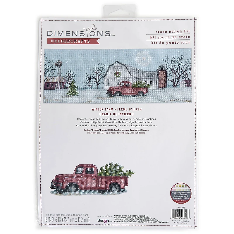 Dimensions® Winter Farm Counted Cross Stitch Kit