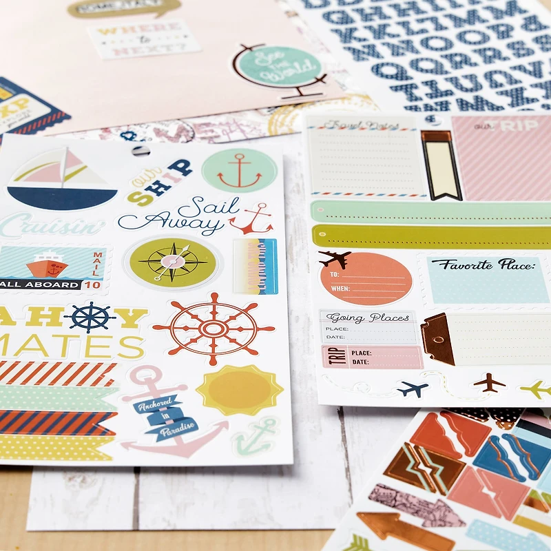 12 Pack: Travel Sticker Book by Recollections™