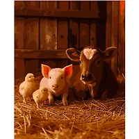 16" x 20" Farm Animals Paint-by-Number Kit by Artist's Loft®