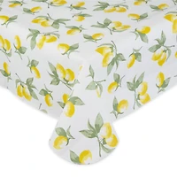 Summer Lemons Vinyl Tablecloth 60" x 84"