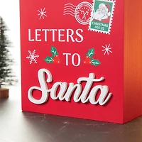Glitzhome® 14" Christmas Wooden Mailbox Table Décor