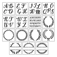 Alphabet Monogram Stencils by Craft Smart®, 12" x 12"