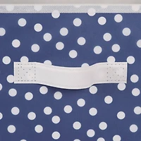 DII® 11" French Blue & White Dots Storage Cube, 2ct.