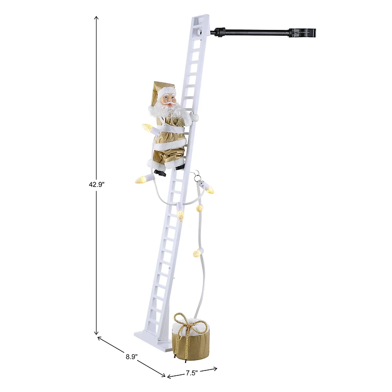90th Anniversary Collection 43" Animated & Musical Super Climbing Santa