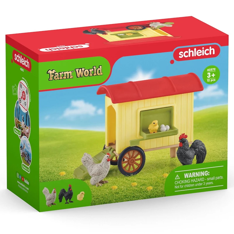 Schleich Farm World Mobile Chicken Coop Playset
