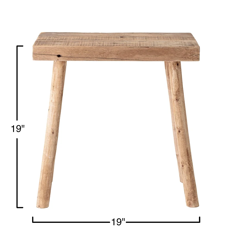 Hello Honey® 19" Reclaimed Wood Stool