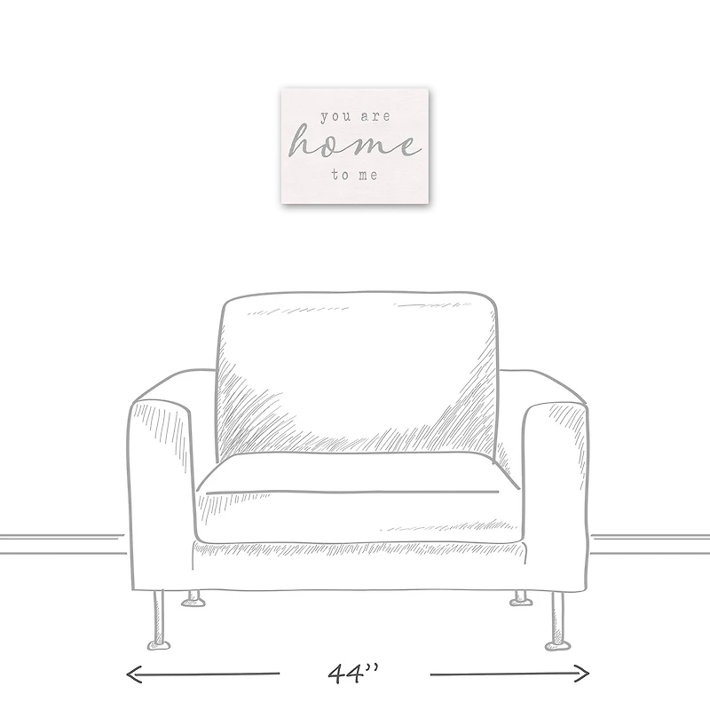 You are Home to Me 11" x 14" Canvas Wall Art