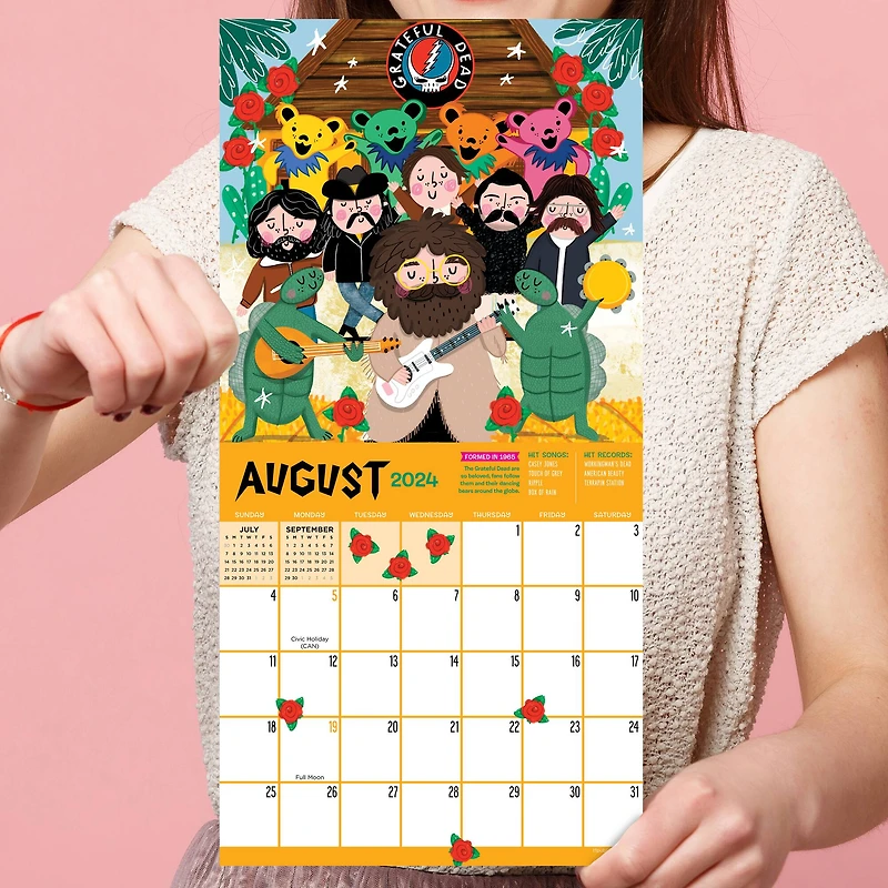 TF Publishing 2024 Rock n Roll Biographies Mini Calendar