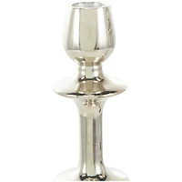 Silver Aluminum Candle Holder Set