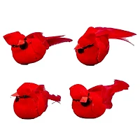 Small Red Felt & Feather Cardinals, 4ct. by Ashland®