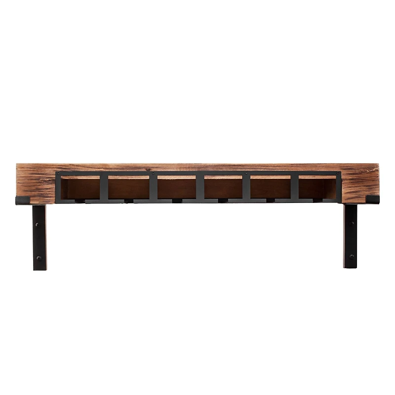 Rustic Wooden Stemware Organization & Display Rack