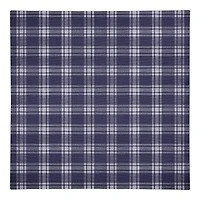 Navy Plaid 10" x 10" Poly Twill Napkin