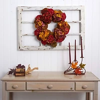 24" Fall Hydrangea Wreath