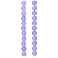 12 Pack:  Lavender Quartz Round Beads, 10mm by Bead Landing™