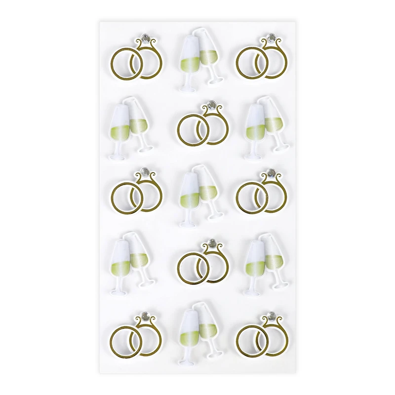 Ring & Glasses Stickers Stickers by Recollections™
