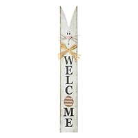 Glitzhome® 42" Wooden Easter Bunny Porch Sign