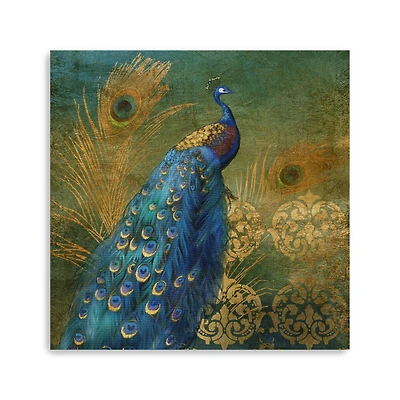 Peacock Bliss Canvas Giclee