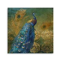 Peacock Bliss Canvas Giclee