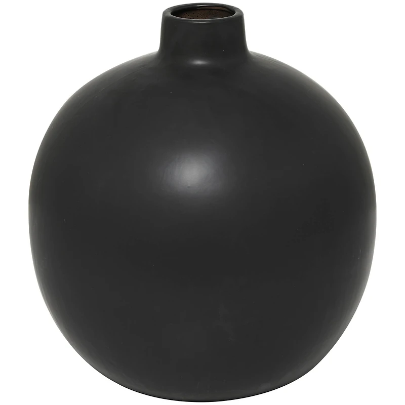 17" Modern Round Ceramic Vase