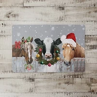 Holiday Barn Animals Floor Mat