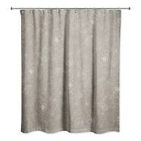 Line Floral Shower Curtain